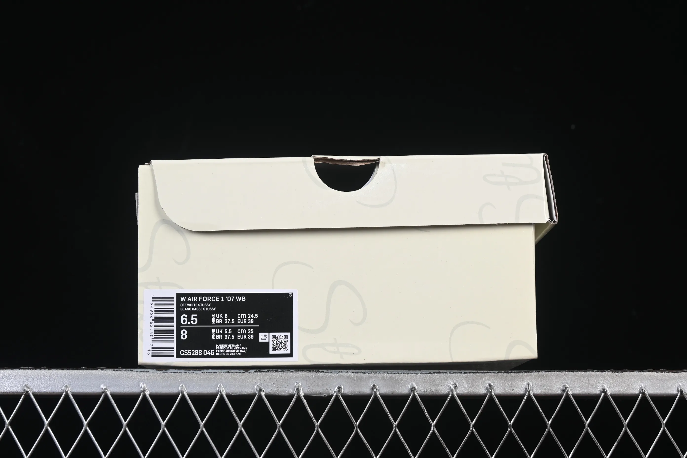 All categories Nk Air Force 1 Air Force series Nk Air Force 1 Low Air Force low-top Nike Air Force 1'07 Low Stusi co-branded beige black bottom Air Force 1 low-top casual sneakers CS5288-046